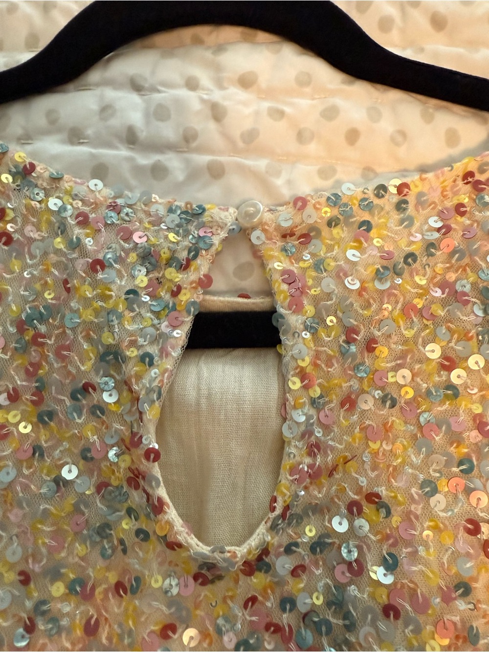 Anthropologie / Varun Bahl Short-Sleeve in Multicolor Sequin - Picture 3 of 16
